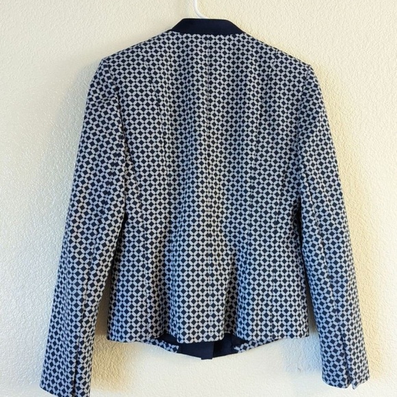 AX Armani exchange navy blue and white pattern Blazer size 4 - Picture 4 of 11
